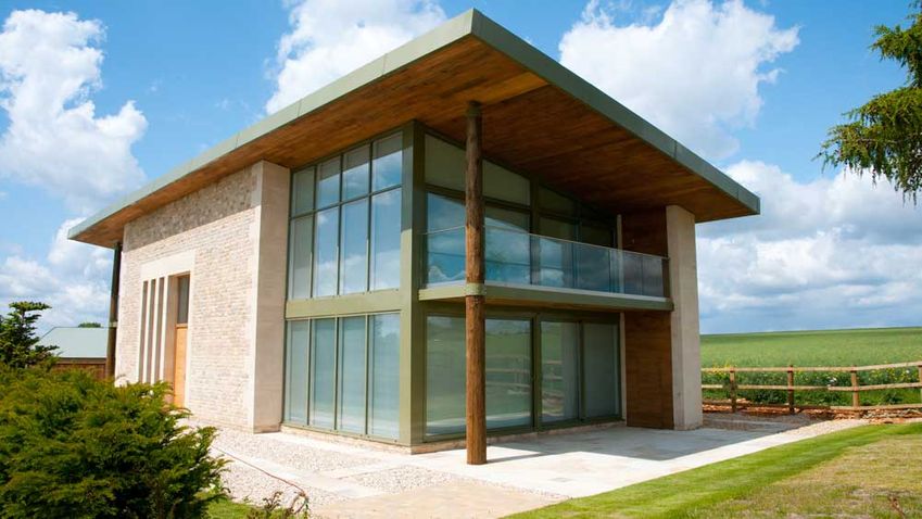 A modern house we constructed.