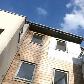 outside of modern flat